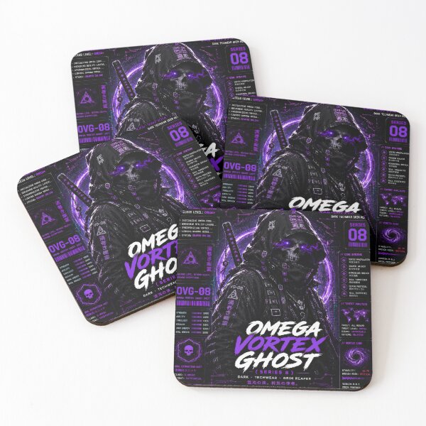 Item preview, Omega Vortex Ghost (Series 8) - Dark Techwear Grim Reaper Skull Design designed and sold by RiteshCenter .