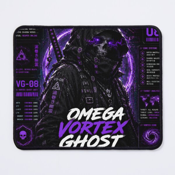 Item preview, Omega Vortex Ghost (Series 8) - Dark Techwear Grim Reaper Skull Design designed and sold by RiteshCenter .
