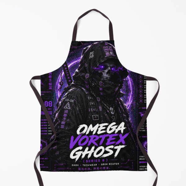 Item preview, Omega Vortex Ghost (Series 8) - Dark Techwear Grim Reaper Skull Design designed and sold by RiteshCenter .
