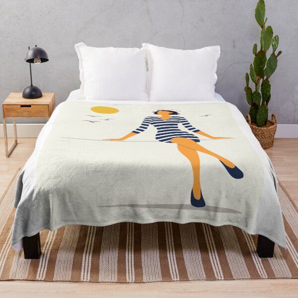 Item preview, Minimalist Coastal Woman Decor, Nautical Seaside Art  designed and sold by Studio pod Burom.