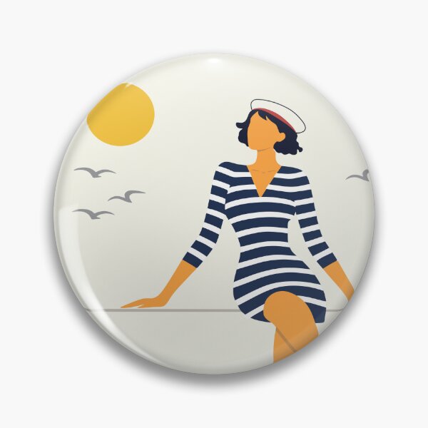 Item preview, Minimalist Coastal Woman Decor, Nautical Seaside Art  designed and sold by Studio pod Burom.