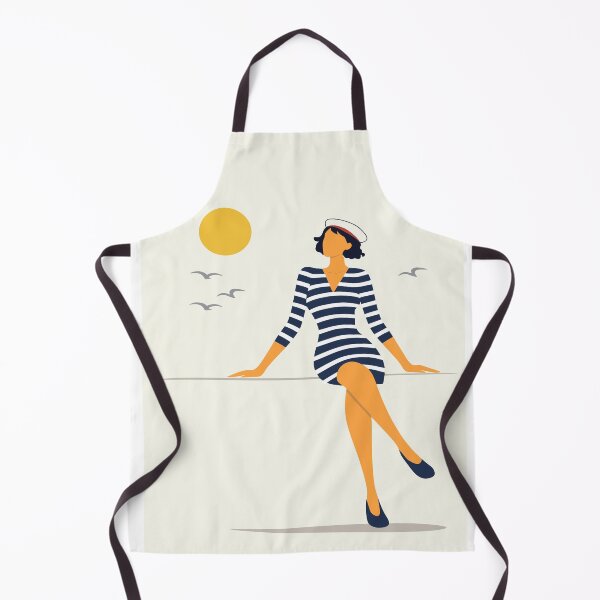 Item preview, Minimalist Coastal Woman Decor, Nautical Seaside Art designed and sold by Studio pod Burom.