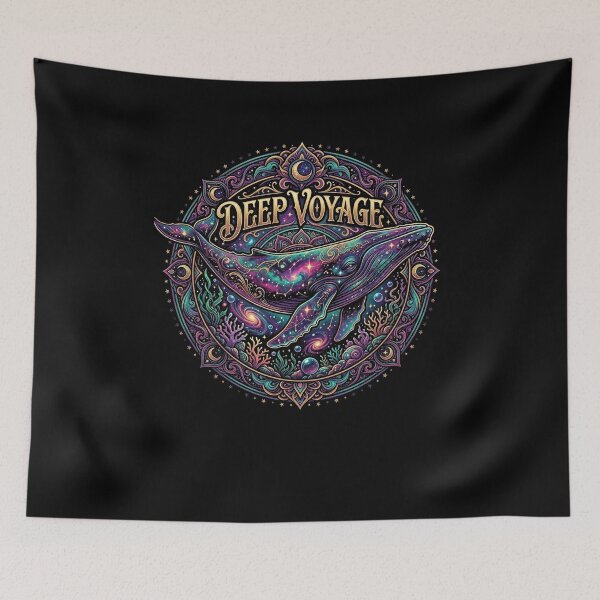 Item preview, Cosmic Whale Galaxy Mandala Psychedelic Celestial Art designed and sold by AvalonMoss.