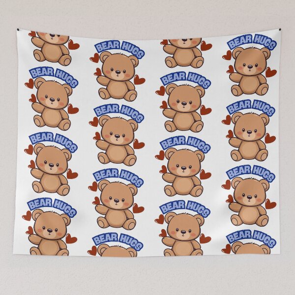 Item preview, Bear hugs - blue designed and sold by priyankajustine.