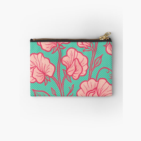 Item preview, Retro Pop Art Poster Illustration of Sweet Pea Flowers | Bold Delicate Floral Vine Print with Soft Pastel Blooms & Romantic Botanical Aesthetic | Vintage Garden Wall Art Decor designed and sold by PaintedPixels01.