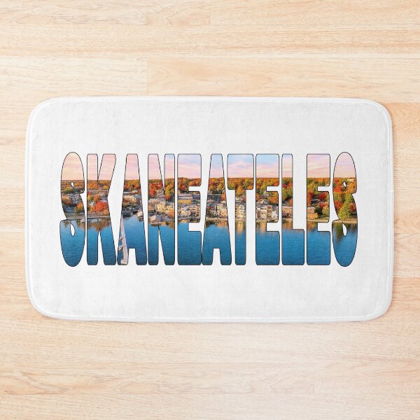 Item preview, SKANEATELES - New York State Main Street Houses Autumn Sunset Glow designed and sold by Adam Gormley.