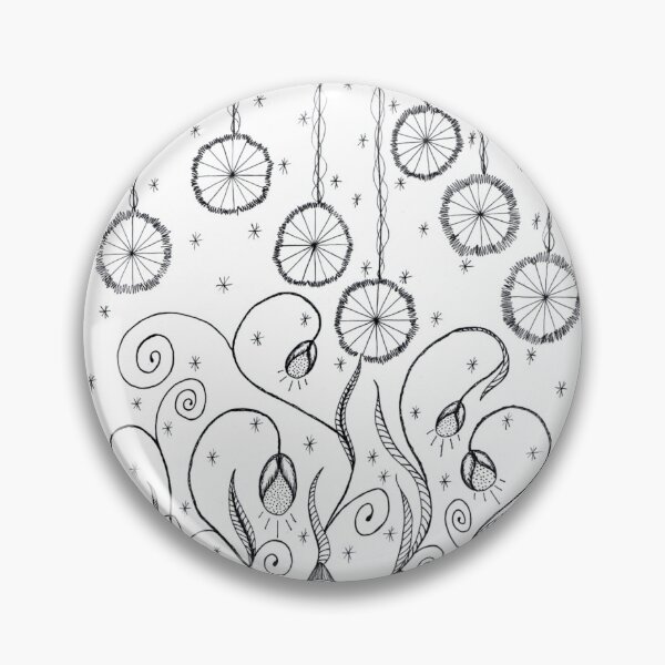 Item preview, Moonflower garden abstract garden designed and sold by Crowsdance.
