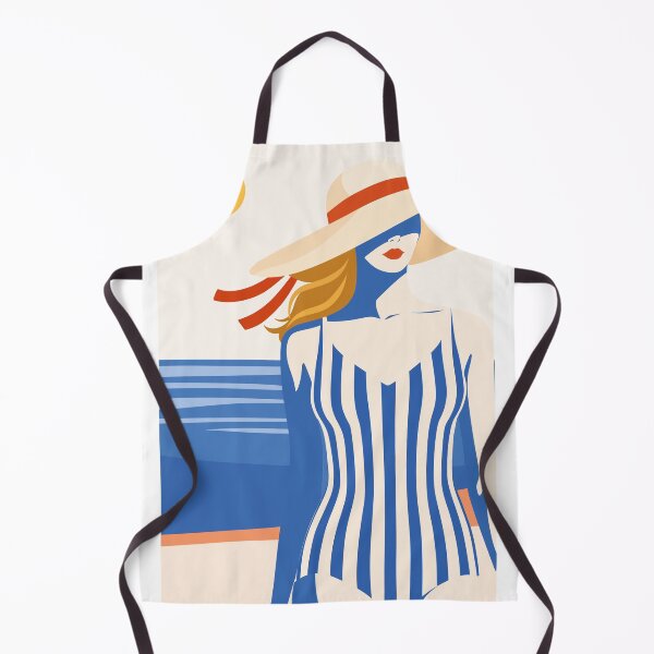 Item preview, Retro Swimsuit Illustration, Coastal Poster Print designed and sold by Studio pod Burom.