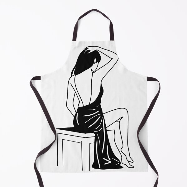 Item preview, Minimalist Woman Line Art, Black and White Figurative Decor designed and sold by Studio pod Burom.