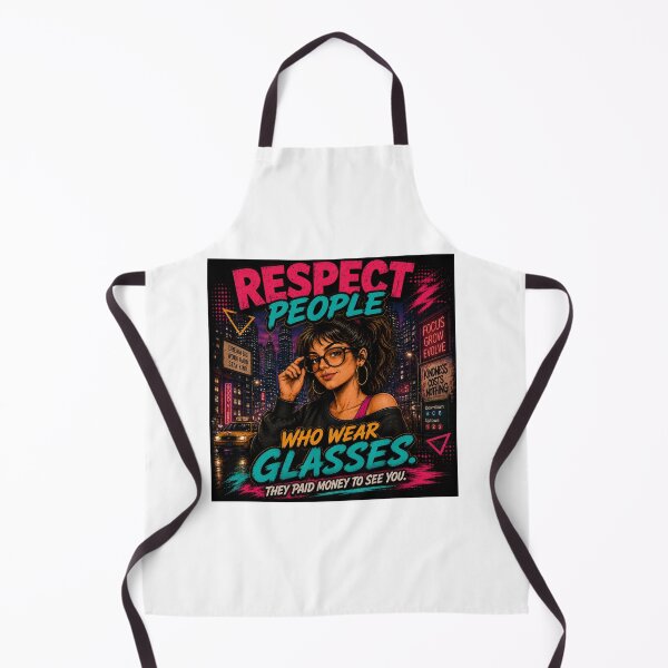 Item preview, Respect People Who Wear Glasses – Funny Sarcastic Quote Design designed and sold by ARISE INTEGRATED .