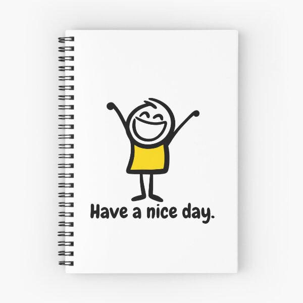 Item preview, Have a Nice Day Happy Smiley Character Cute Positive Minimalist Cartoon Design designed and sold by WormJ.