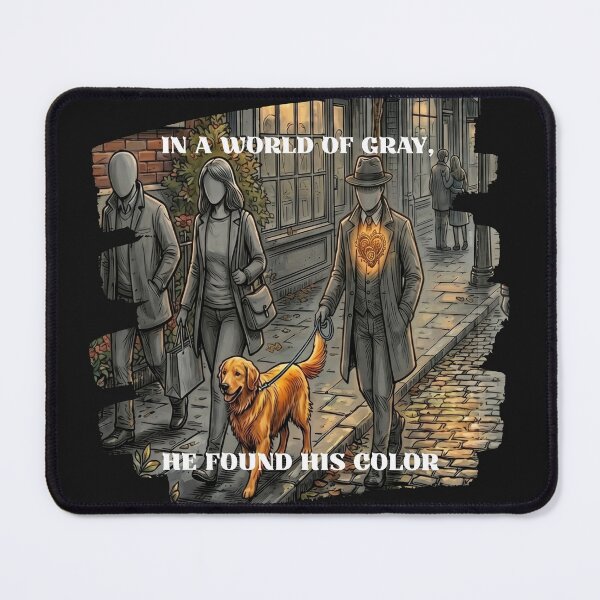 Item preview, In a World of Gray He Found His Color Pure Dog Soul designed and sold by AbuCAni Studio .