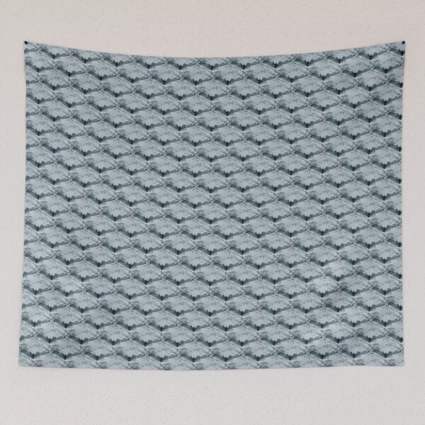 Item preview, Industrial Grunge Diamond Pattern in Blue designed and sold by Artistestella.