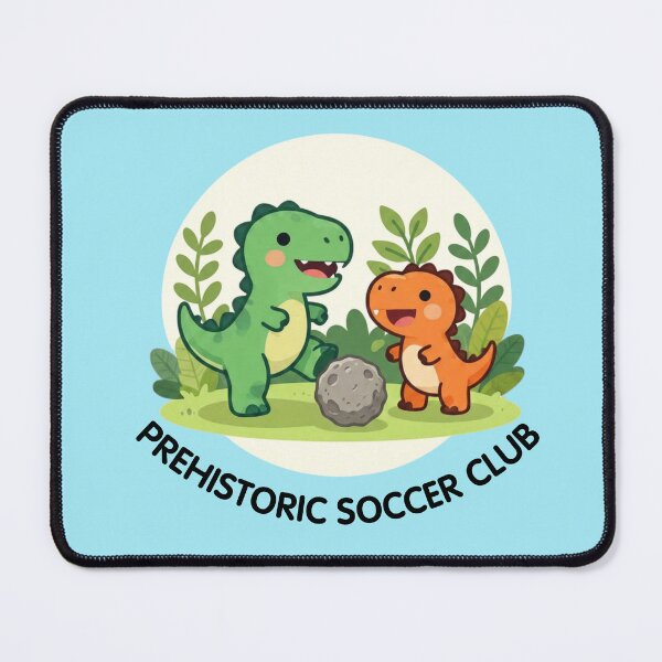 Item preview, Prehistoric Sports Club: Soccer – Cute Dinosaur Team designed and sold by BCapybara.