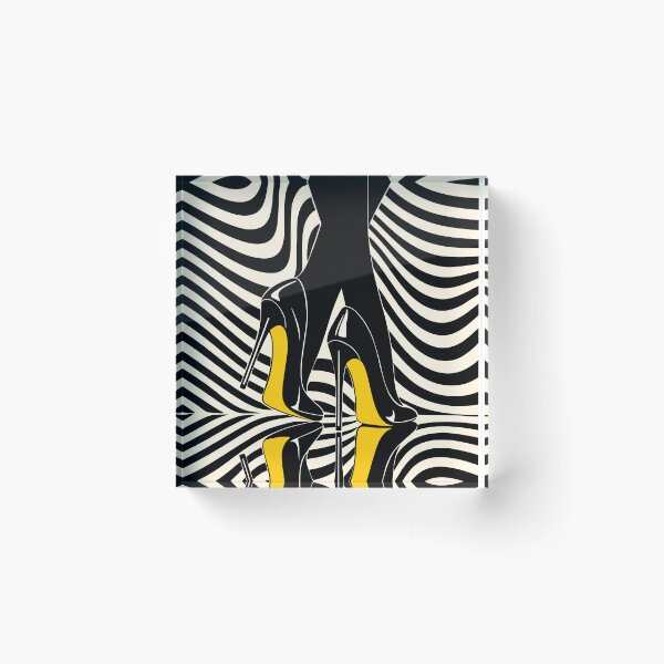 Item preview, High Heels Decor, Minimalist Optical Illusion Art designed and sold by Studio pod Burom.