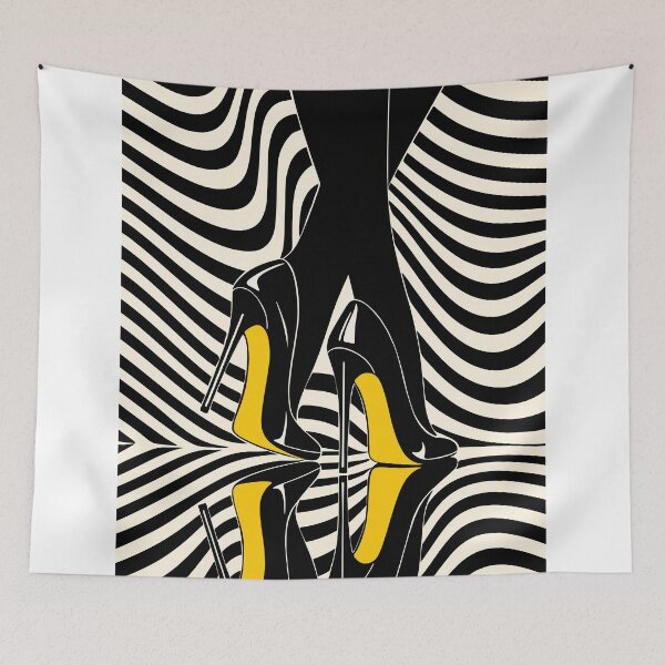 Item preview, High Heels Decor, Minimalist Optical Illusion Art designed and sold by Studio pod Burom.