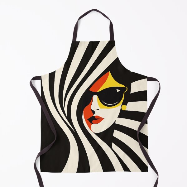 Item preview, Minimalist Optical Illusion Art Woman Portrait designed and sold by Studio pod Burom.