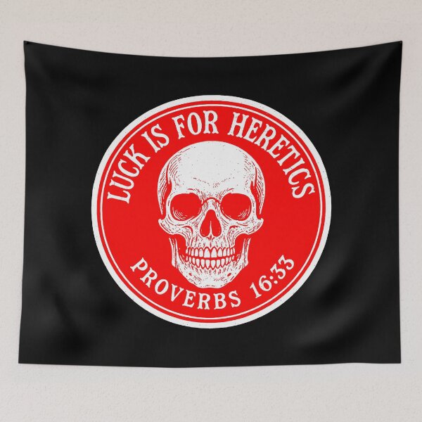 Item preview, Proverbs 16:33 Luck Is For Heretics designed and sold by plushism.