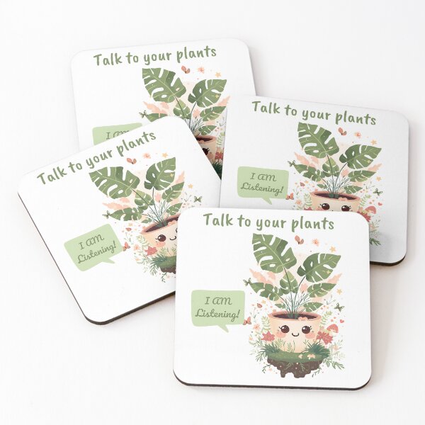 Item preview, Talk to Your Plants - Kawaii Plant Lover Gift designed and sold by KooksStudio.