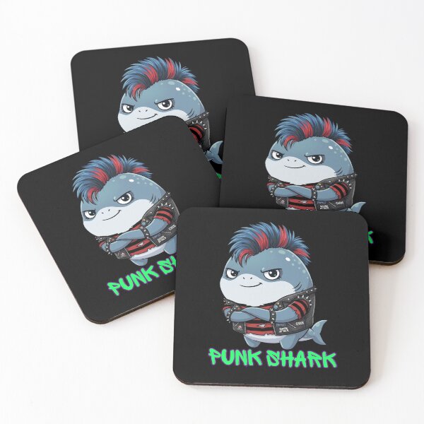 Item preview, Punk Shark Chibi designed and sold by Nature's Chibis.
