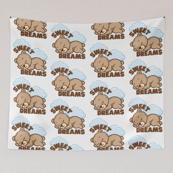 Item preview, Sweet dreams Teddy bear - blue designed and sold by priyankajustine.