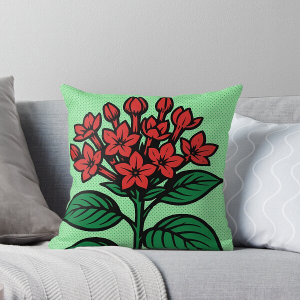 Item preview, Retro Pop Art Poster Illustration of Bouvardia Flowers | Bold Tropical Botanical Bloom Print with Vibrant Color Petals & Vintage Floral Aesthetic | Modern Nature Wall Art Decor designed and sold by PaintedPixels01.