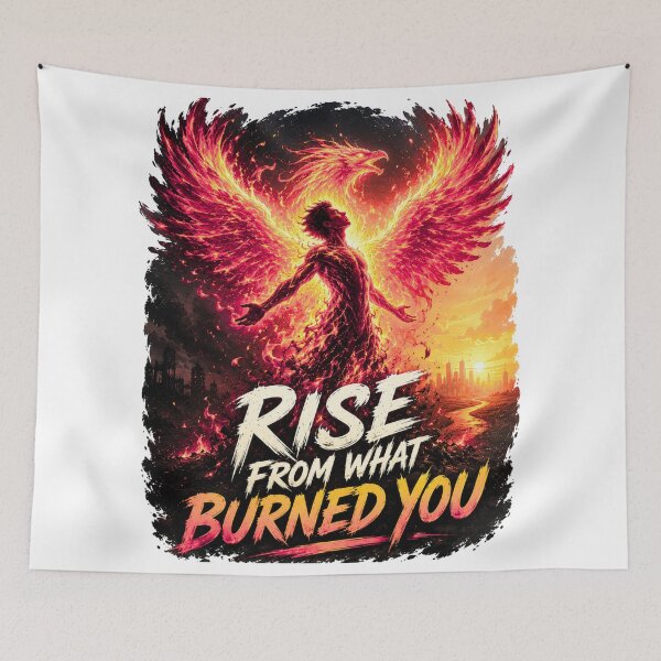 Item preview, Rise From What Burned You | Phoenix Rising Fire designed and sold by NatureHarmony16.
