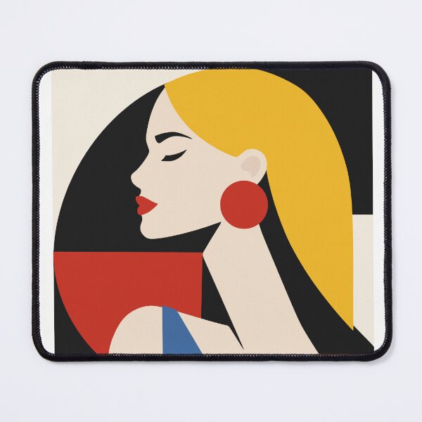 Item preview, Bauhaus-Inspired Woman Portrait designed and sold by Studio pod Burom.