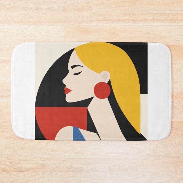 Item preview, Bauhaus-Inspired Woman Portrait designed and sold by Studio pod Burom.