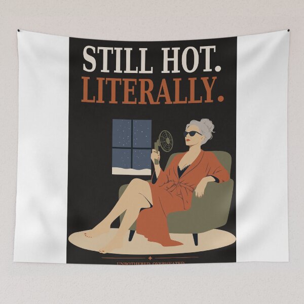 Item preview, Menopause Art, Hot Flash Heatwave Print designed and sold by Studio pod Burom.