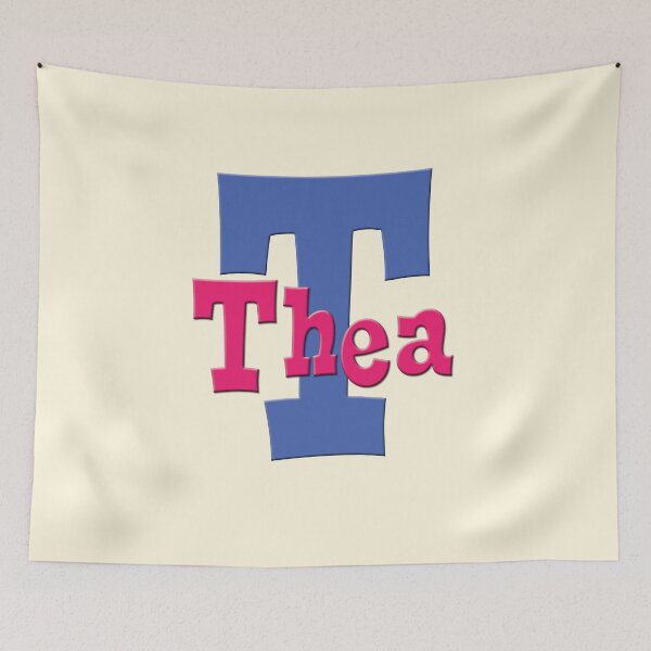 Item preview, T is for Thea, Girl's/Woman's Name and Initial  designed and sold by CharlottePlaceArt.