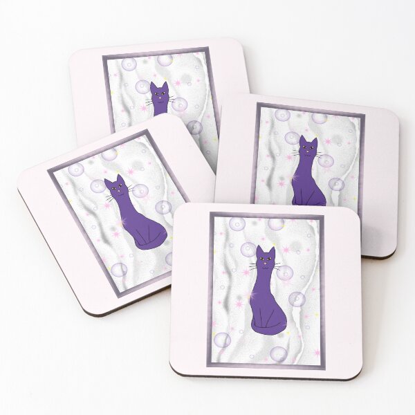 Item preview, Purple Sparkle Bubble Cat designed and sold by Crowsdance.