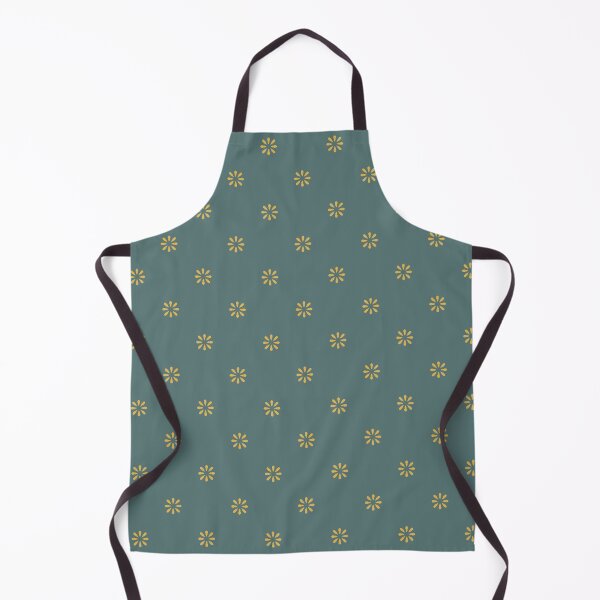 Item preview, Teal and Gold Pixel Flower Seamless Pattern designed and sold by ccitypictures.