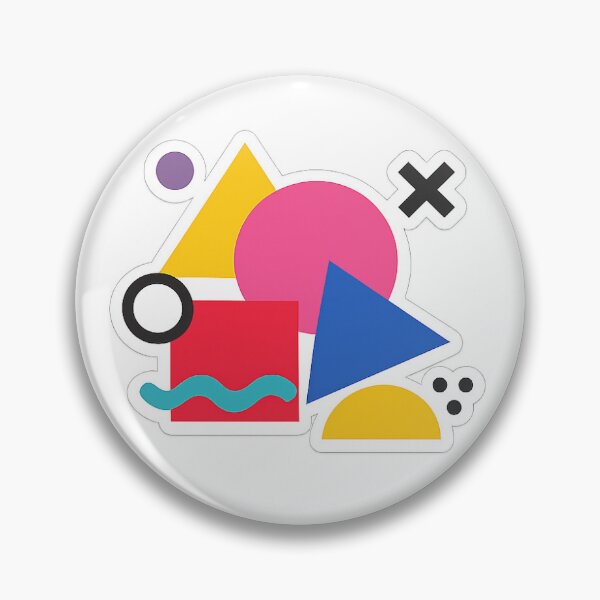 Item preview, Colorful abstract geometric shapes sticker designed and sold by OmarStore97.