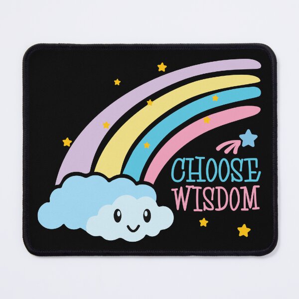 Item preview, Choose Wisdom – Christian Pastel Rainbow designed and sold by Verse & Vibes.