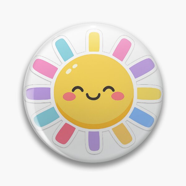 Item preview, Smiling sun with pastel rays sticker designed and sold by OmarStore97.