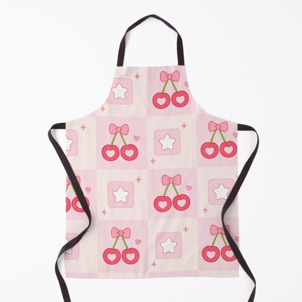 Item preview, Coquette Pattern of Cherries, Hearts and Pink Stars designed and sold by EsenciaZen.