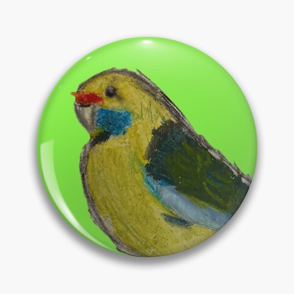 Item preview, Green Rosella - simple green background designed and sold by woodland-towers.