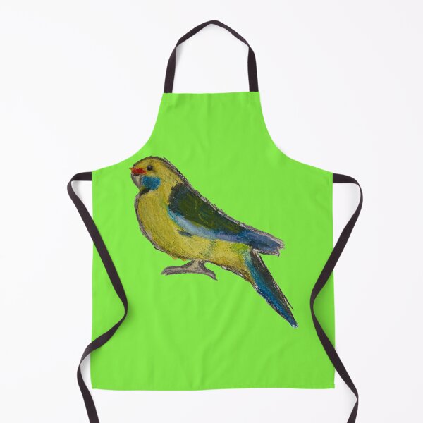 Item preview, Green Rosella - simple green background designed and sold by woodland-towers.