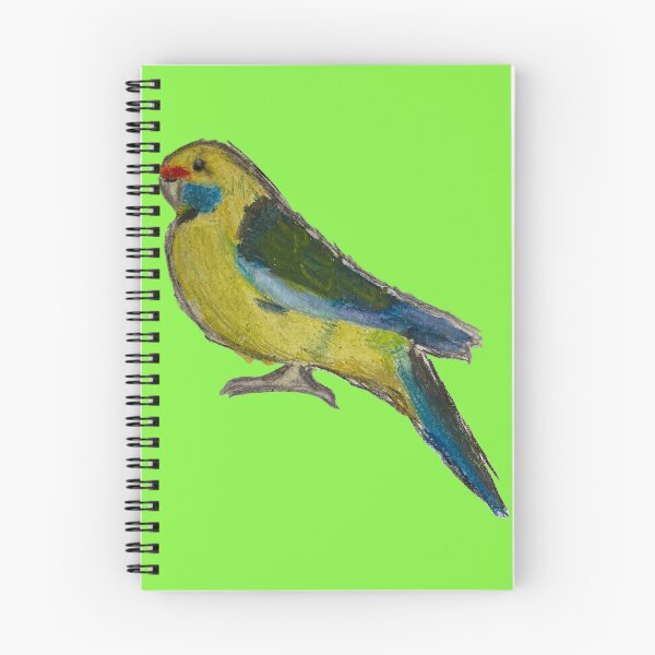 Item preview, Green Rosella - simple green background designed and sold by woodland-towers.