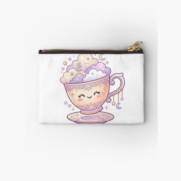 Item preview, Dreamy Cosmic Teacup Sticker | Cute Kawaii Moon Cloud Cup Aesthetic designed and sold by CuteRage.