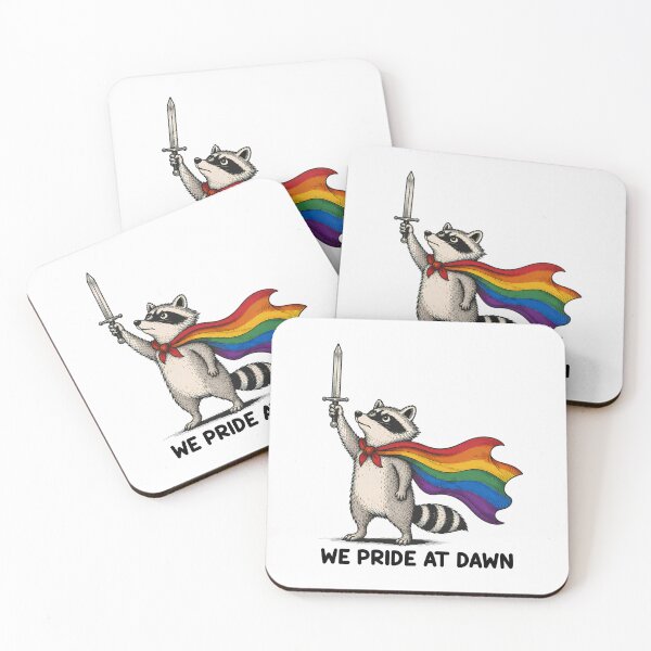 Item preview, We Pride At Dawn Funny Raccoon LGBT Support Pride Month designed and sold by jackelmbradyt.