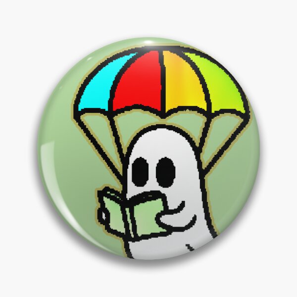 Item preview, Kawaii Ghost Reading Rainbow Parachute Aesthetic designed and sold by AstronautMerch.