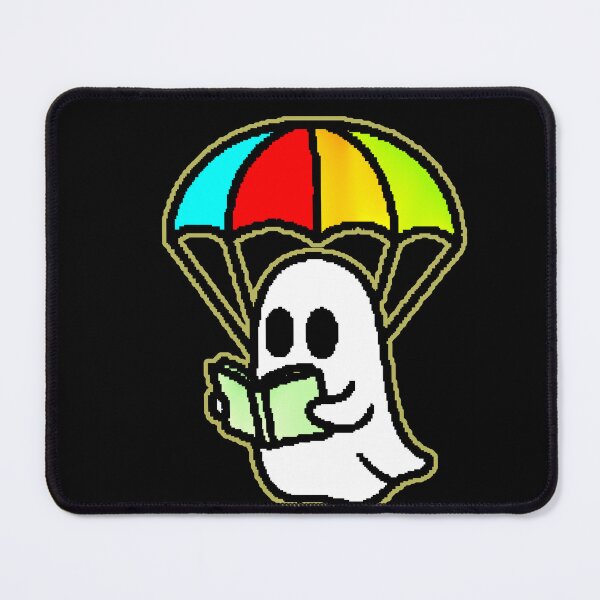 Item preview, Kawaii Ghost Reading Rainbow Parachute Aesthetic designed and sold by AstronautMerch.