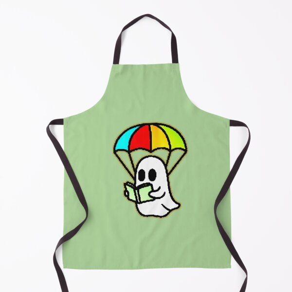 Item preview, Kawaii Ghost Reading Rainbow Parachute Aesthetic designed and sold by AstronautMerch.