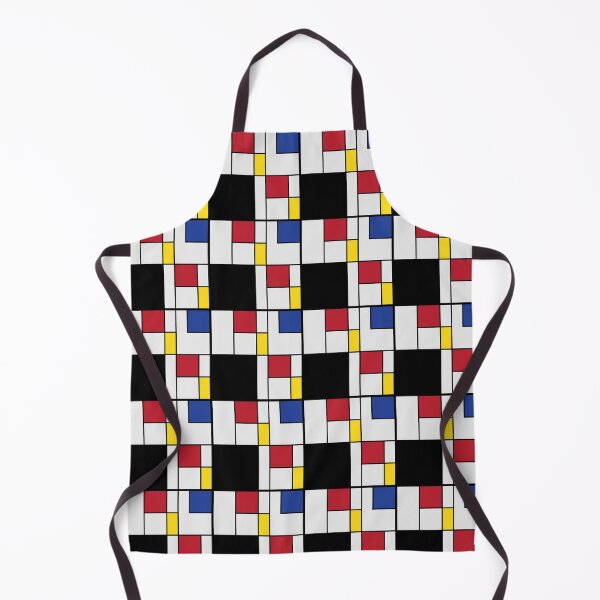 Item preview, Mondrian Bauhaus Seamless Pattern – Red, Blue, Yellow & Black Primary Color Grid Design designed and sold by Zaya_art.