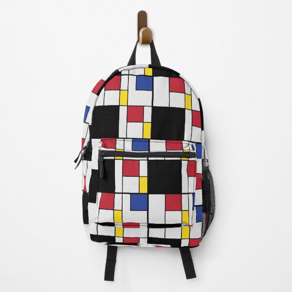 Item preview, Mondrian Bauhaus Seamless Pattern – Red, Blue, Yellow & Black Primary Color Grid Design designed and sold by Zaya_art.