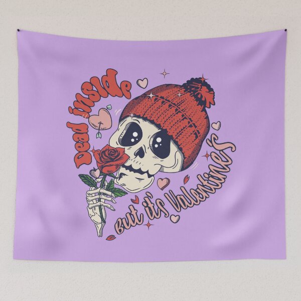 Item preview, Dead inside but is Valentine's funny skeleton designed and sold by Mimo & Co..