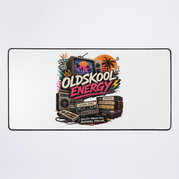 Item preview, Oldskool Energy – Retro Vintage 90s Vibes Design designed and sold by ARISE INTEGRATED .