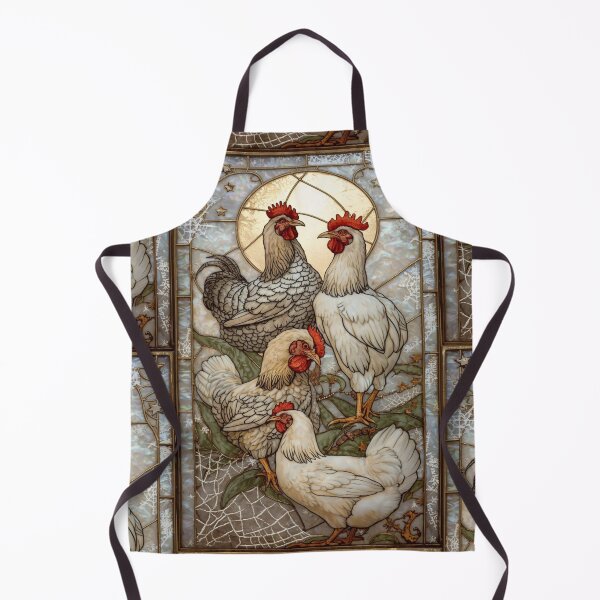 Item preview, Chickens Under Magical Stained Glass Moon designed and sold by BriSher.